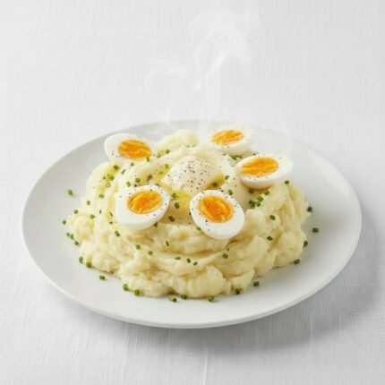 Mashed potatoes with eggs