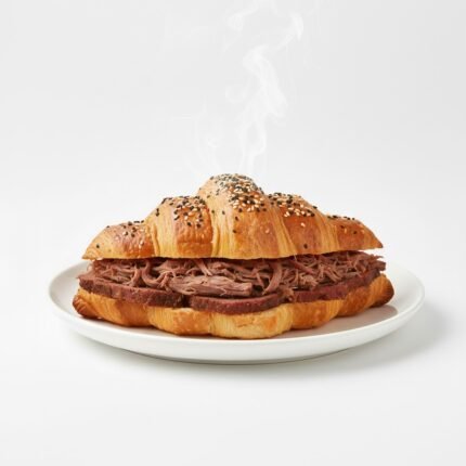 Smoked beef croissant