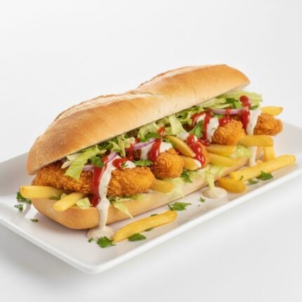 Crispy French Sandwich with Fries