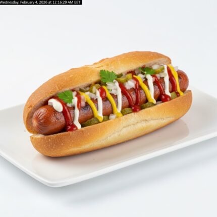 French hot dog sandwich