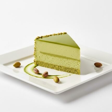 Pistachio mousse cake